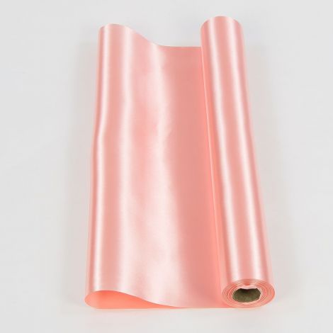 Satyna w rolce Akces 16cm x 10m Łososiowa ciemna - 2